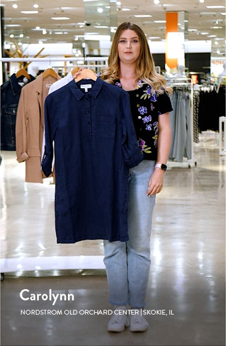 Eleanor Linen Shirtdress, sales video thumbnail