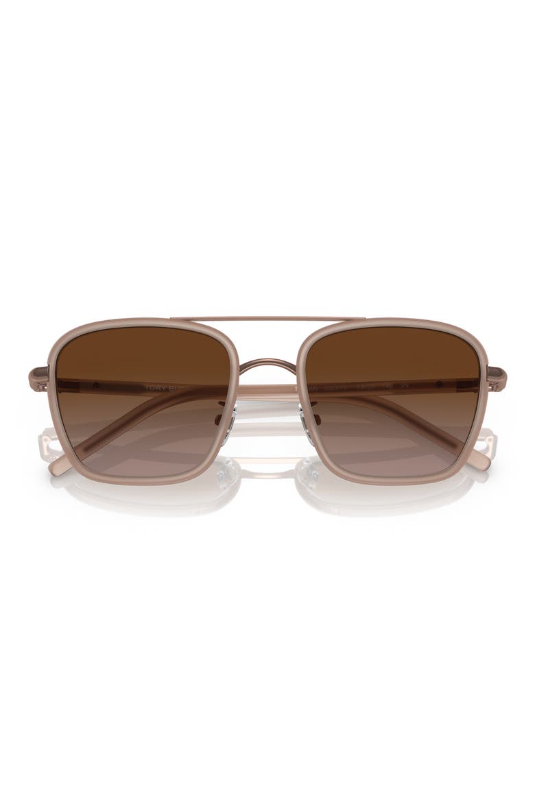 53mm Square Sunglasses, Alternate, color, ROSE GOLD