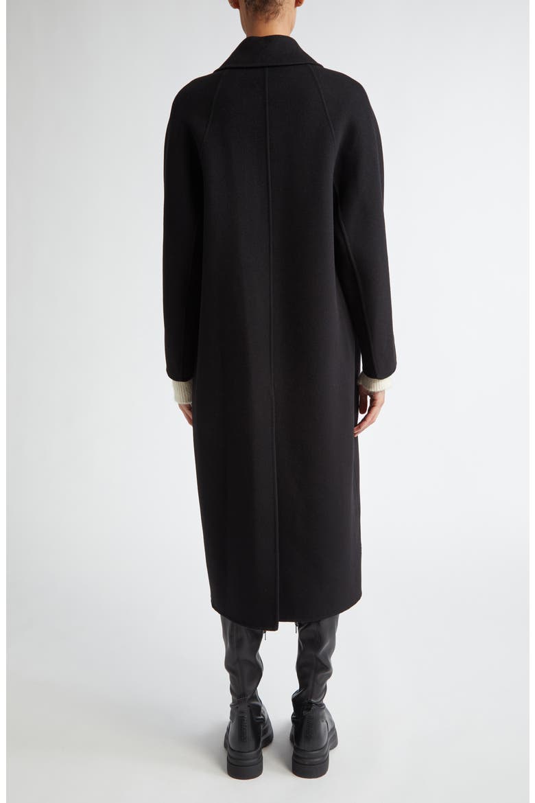 Capi Double Face Virgin Wool Coat, Alternate, color, BLACK