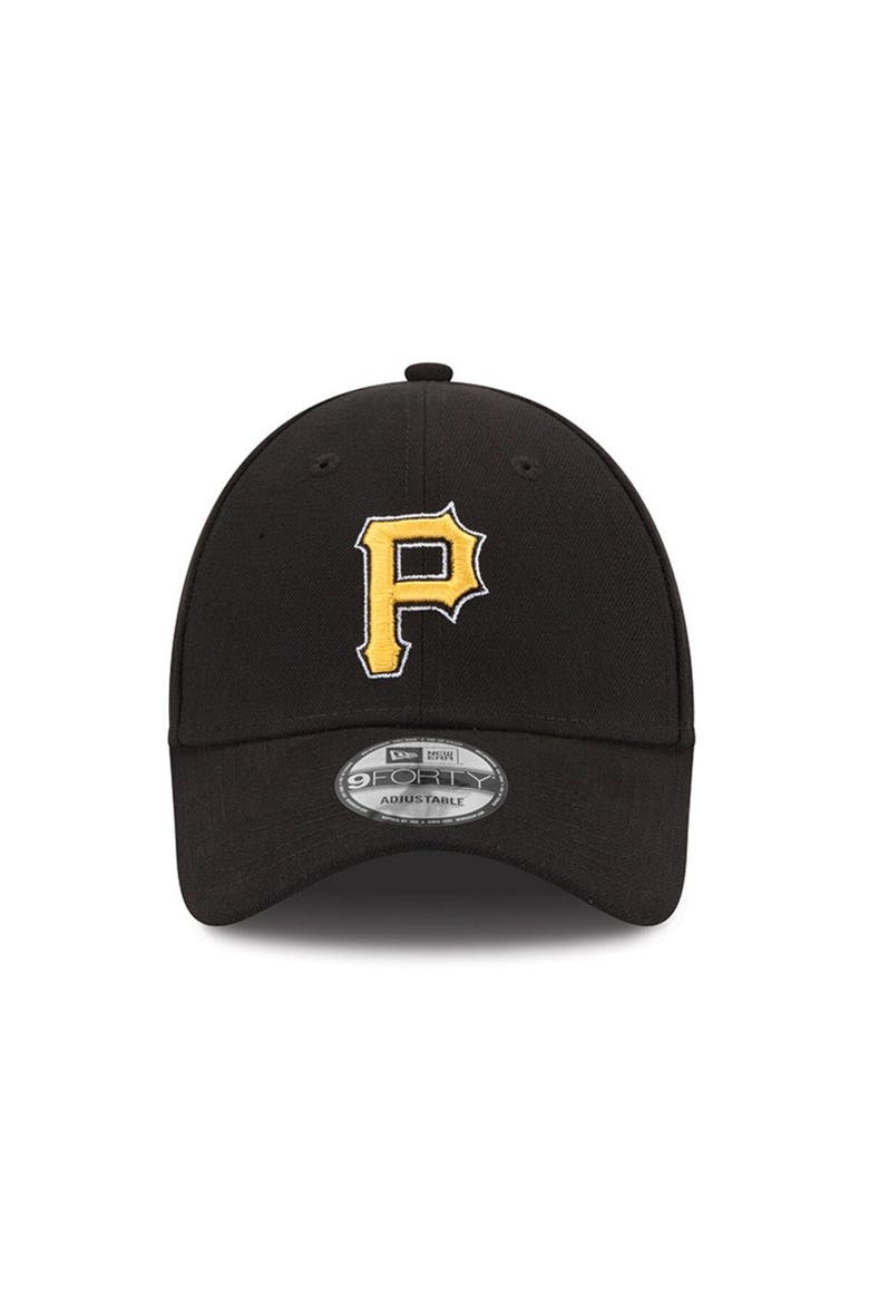 Men's New Era Black Pittsburgh Pirates The League 9FORTY Adjustable Hat, Alternate, color, Black