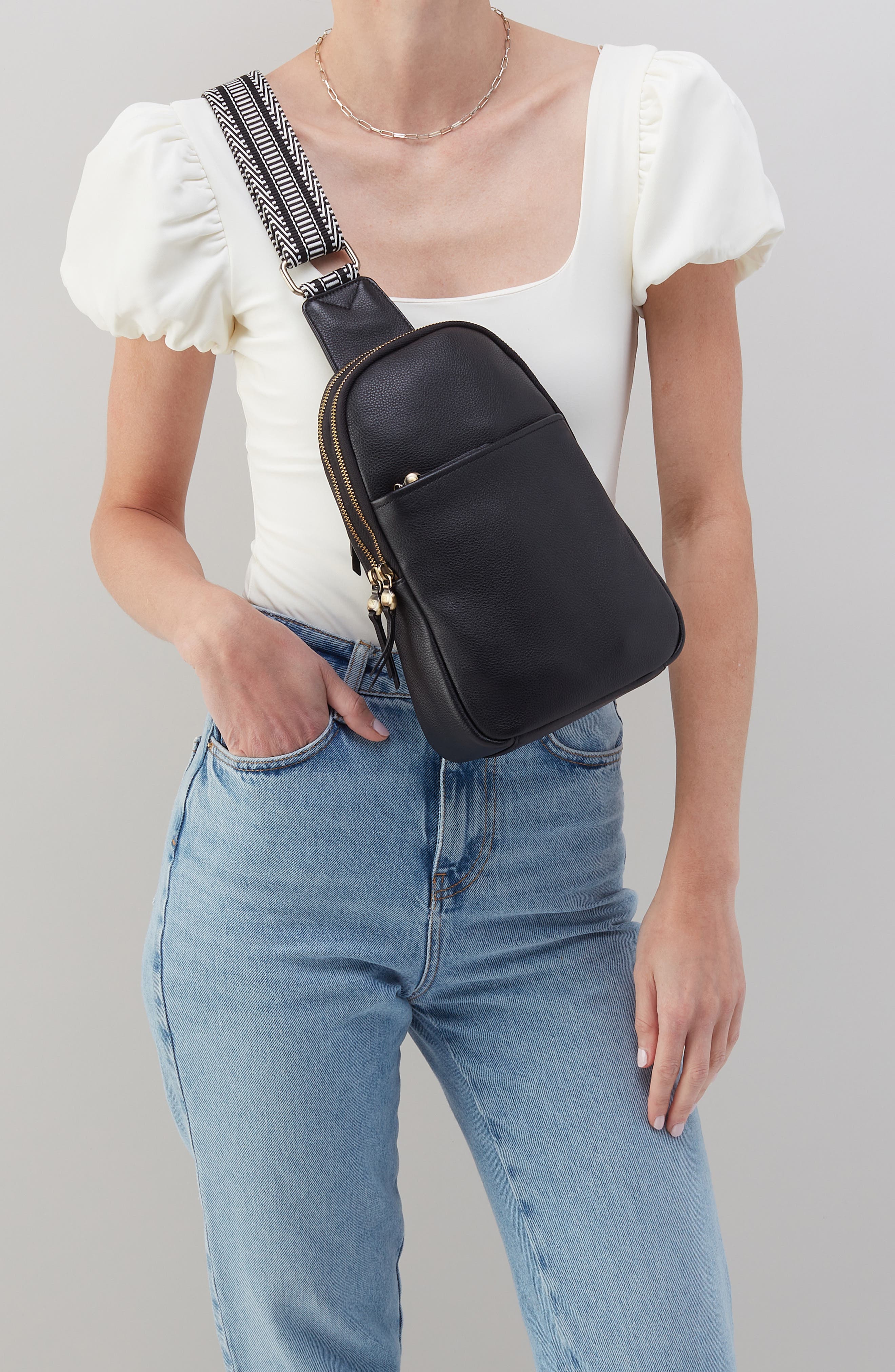 HOBO Cass Leather Sling Bag, Alternate, color, 