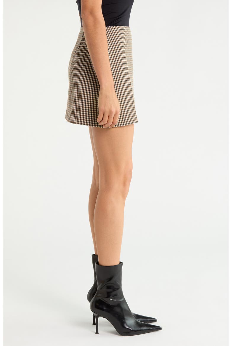 Plaid Miniskort, Alternate, color, BROWN PLAID