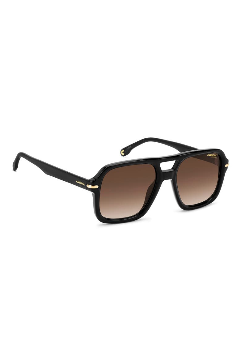 55mm Gradient Square Sunglasses, Alternate, color, BLACK/ BROWN GRADIENT