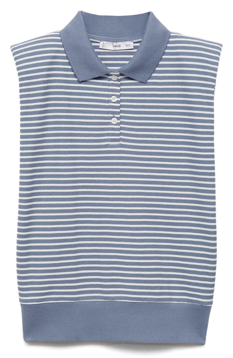 MANGO Stripe Cotton Button-Up Shirt, Alternate, color,