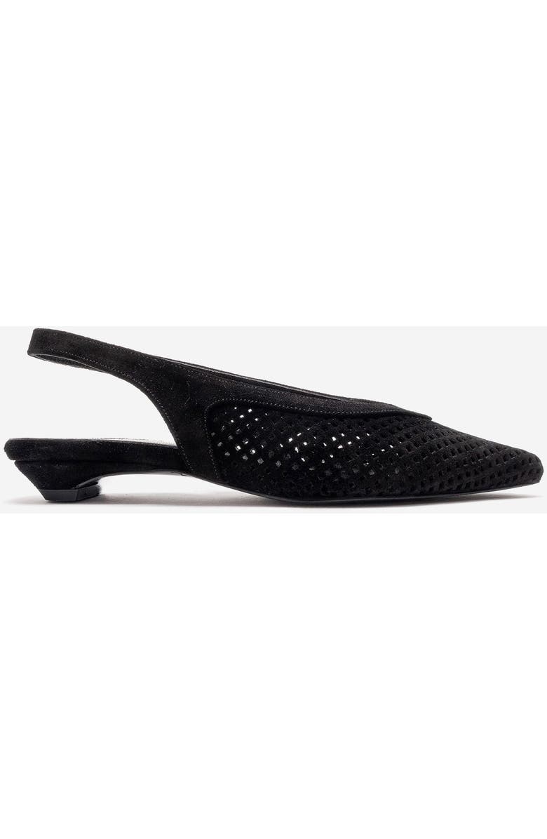 Forever & Always Shoes Lieve Leather Slingback Pump, Alternate, color, Black Suede