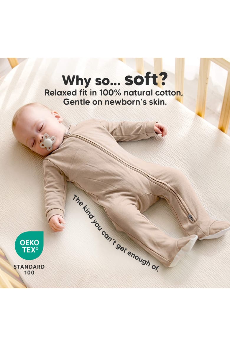 1-Pack Soothe Baby Sleep & Play Footies, Alternate, color, Ecru