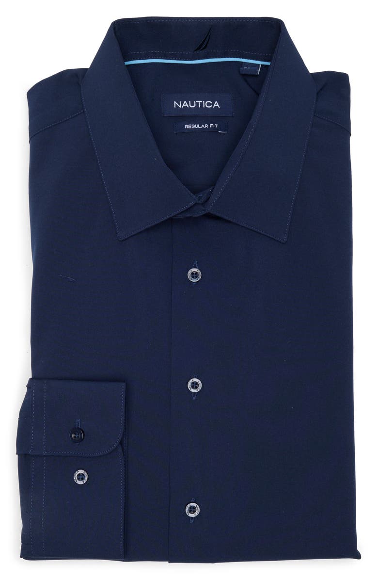 Nautica Regular Fit Dress Shirt, Alternate, color,
