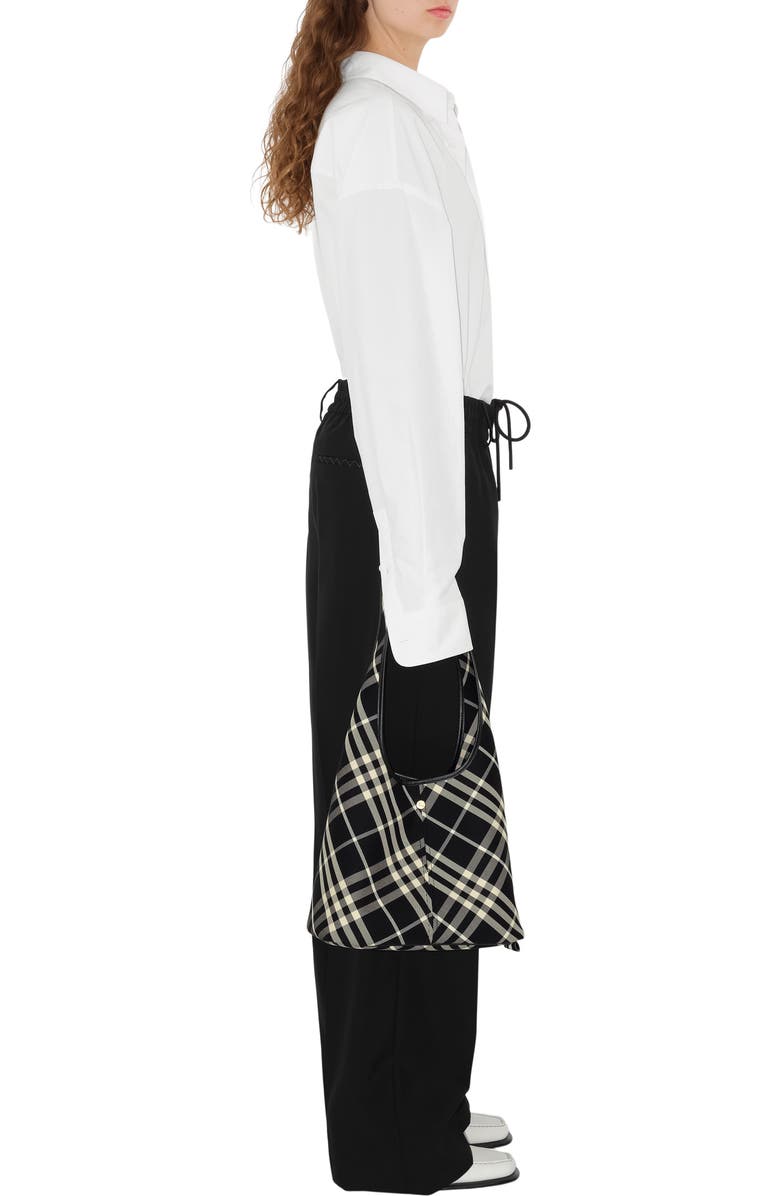 Burberry Small Check Shoulder Bag, Alternate, color,