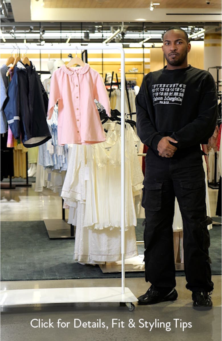 Kids' Stripe Long Sleeve Denim Shirtdress, sales video thumbnail