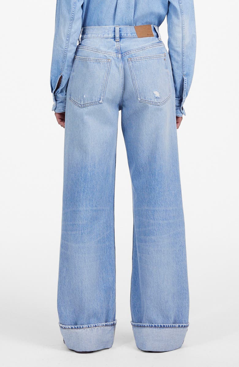 Madewell Low Slung Ripped Baggy Jeans, Alternate, color, Hallstead Wash