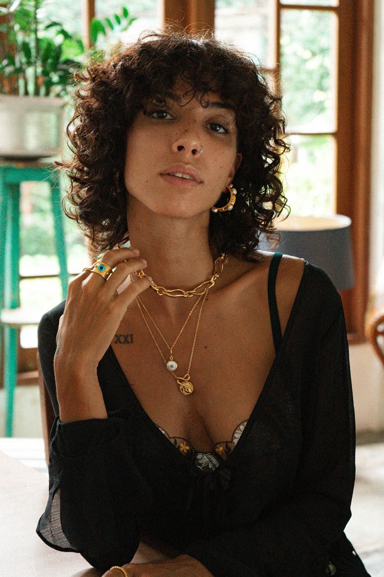 Amalfi Pearl Pendant Necklace, Alternate, color, Gold
