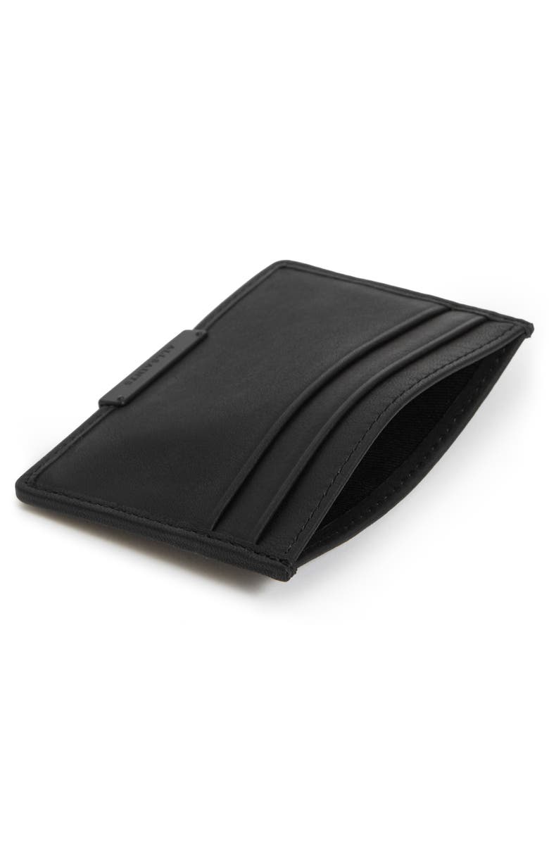 AllSaints Dove Leather Card Case, Alternate, color, 