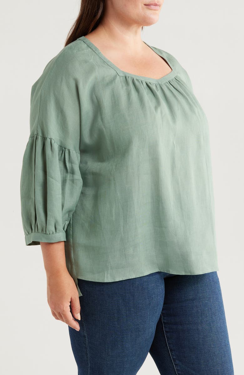 HARSHMAN Minka Linen Top, Alternate, color, 