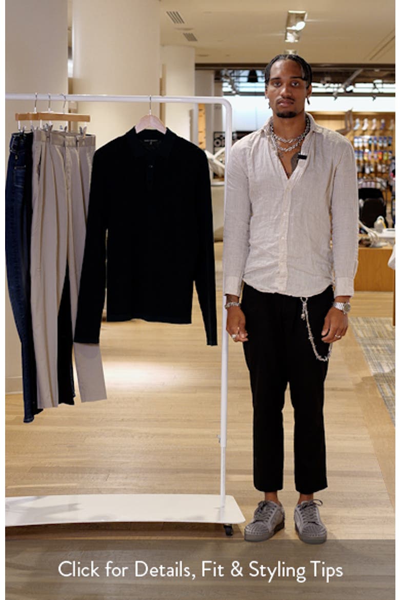 Borja Cotton & Cashmere Long Sleeve Polo video