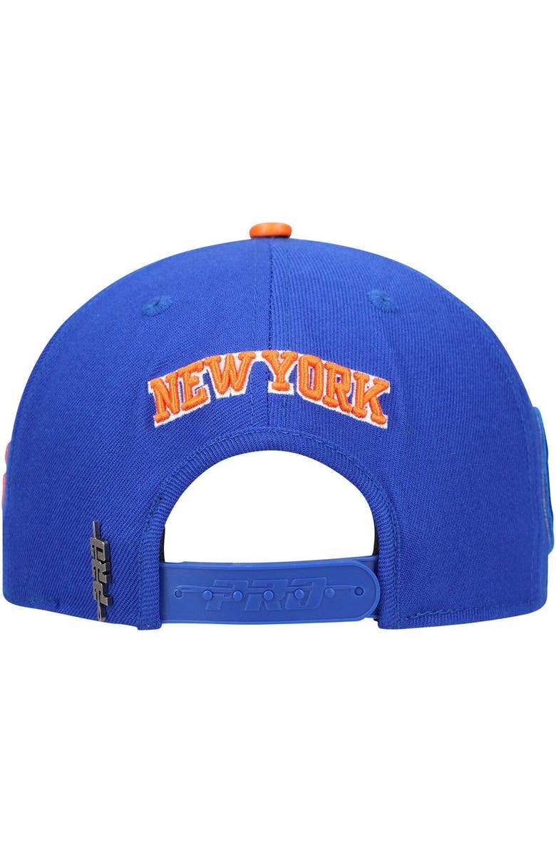 PRO STANDARD Men's Pro Standard Blue New York Knicks Roses Snapback Hat, Alternate, color, 