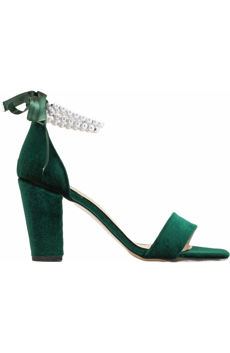 Forever & Always Shoes Melissa Block Heels Sandals with Pearls, Main, color,