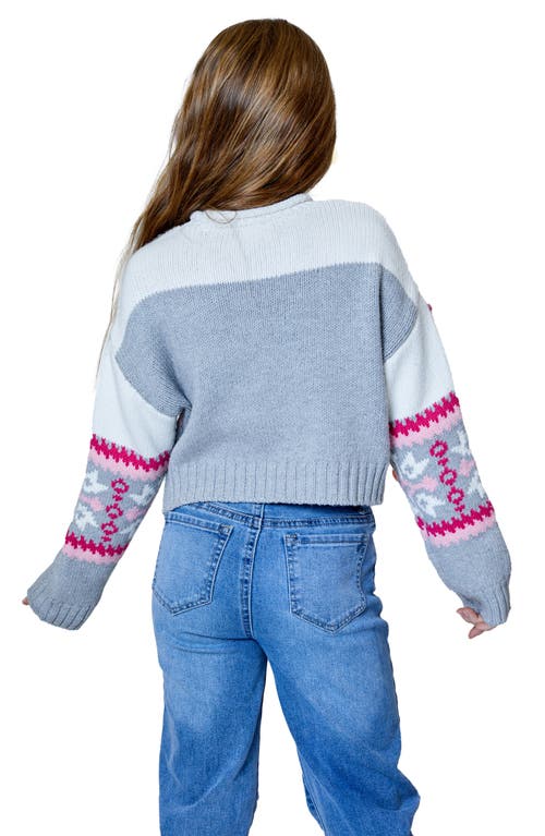 Design History Kids' Snowflake Sweater In Multi
