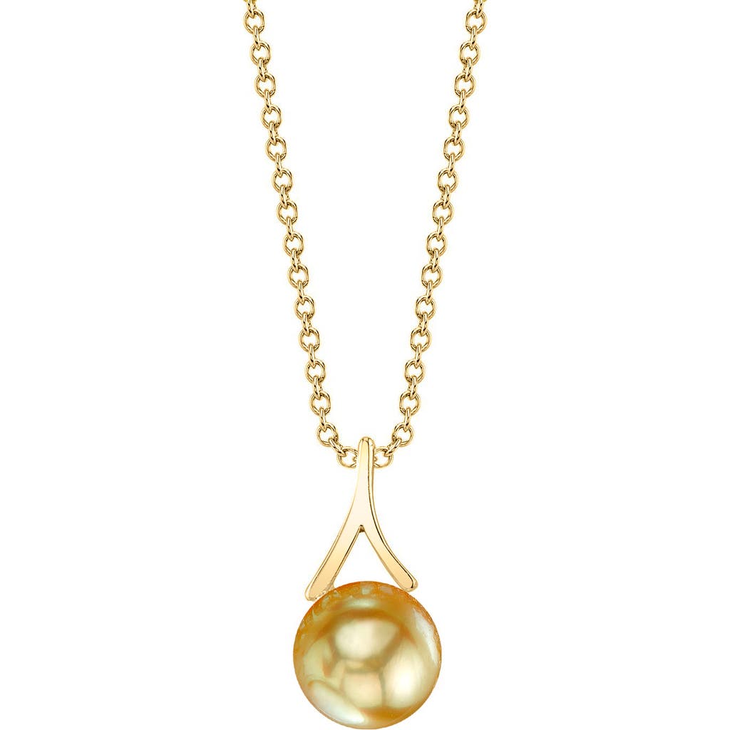 The Pearl Source Golden Pearl Lindsey Pendant at Nordstrom