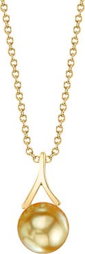 The Pearl Source Golden Pearl Lindsey Pendant