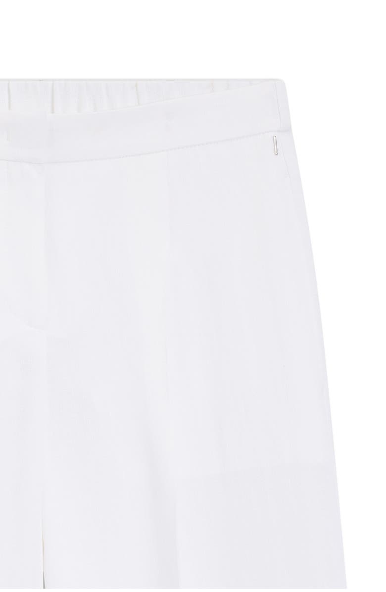 BOSS Tiana Pleated Wide Leg Pants, Alternate, color, Bright White