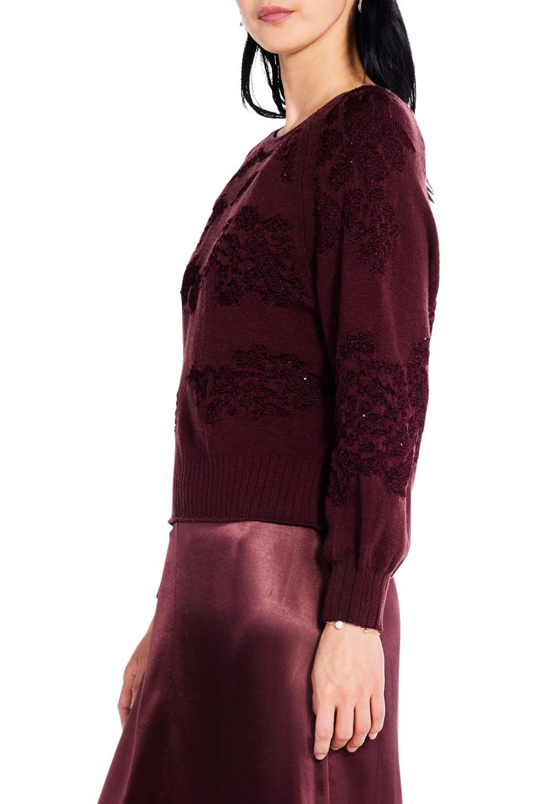 Twist It Up Sequin Sweater, Alternate, color, RED MULTI