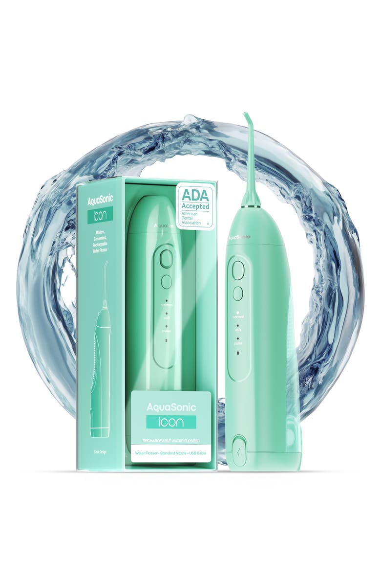 AQUASONIC Icon Mint Flosser, Alternate, color, Mint