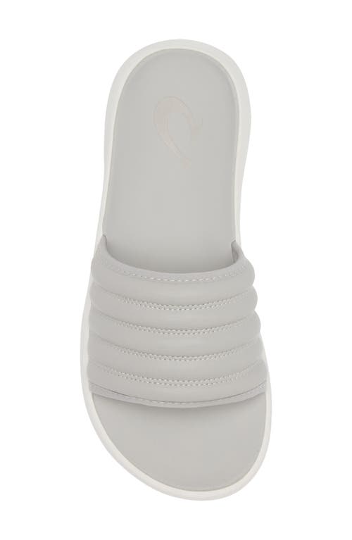Olukai Komo Slide Sandal In Gray