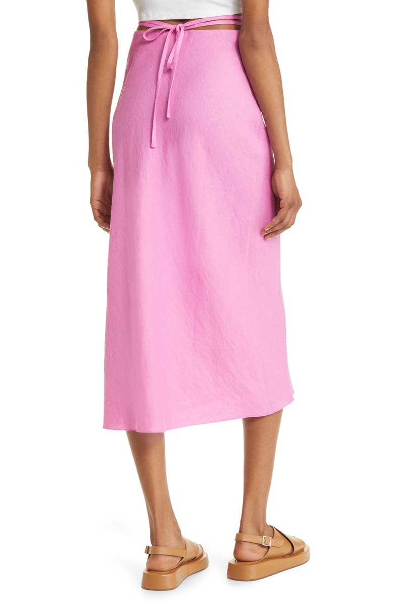 & Other Stories Drawstring Linen Skirt, Alternate, color,