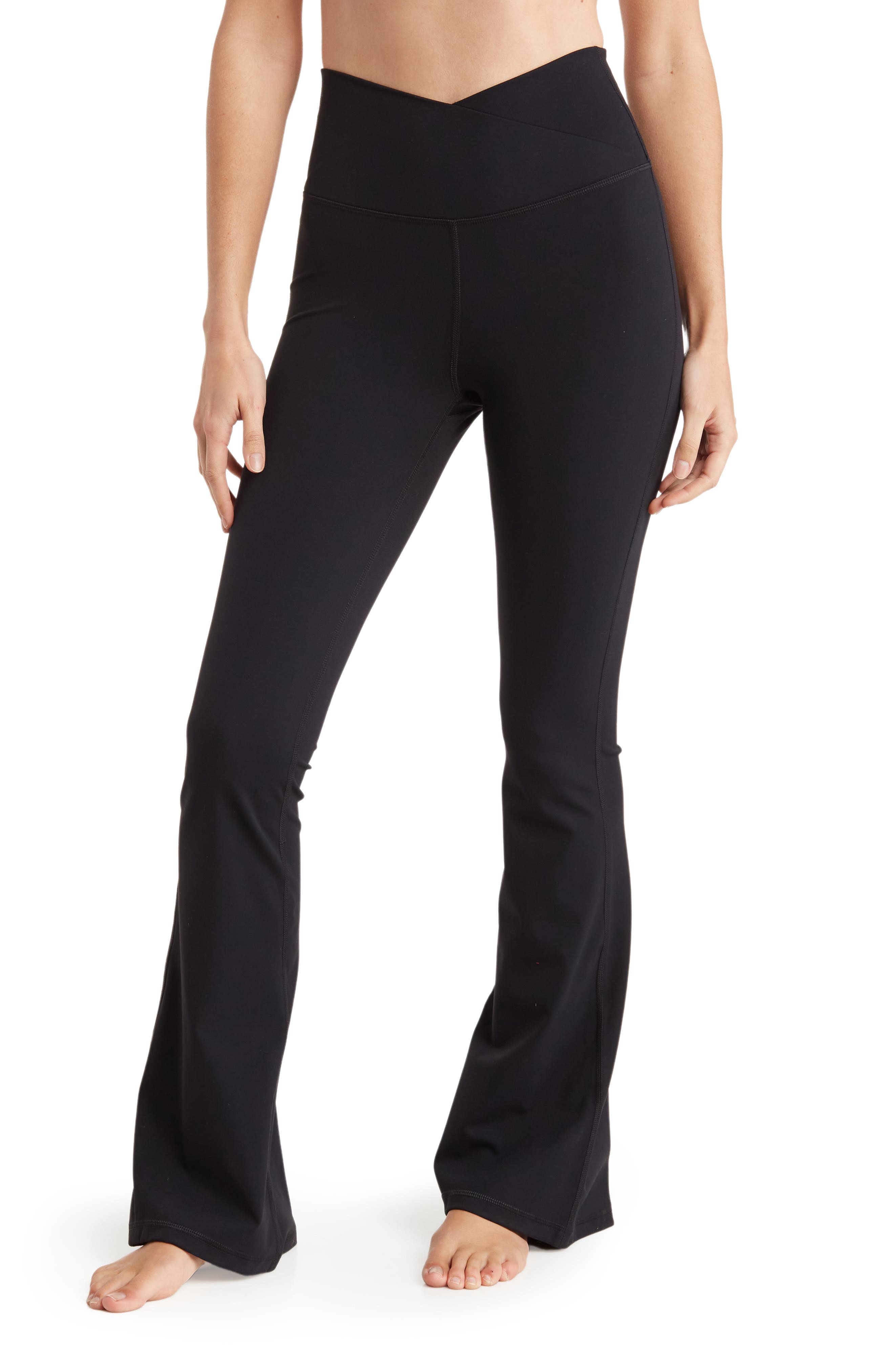 90 DEGREE BY REFLEX Superflex Madison Crossover Flared Leggings