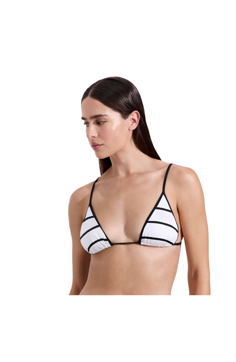 Luma Gottex Jackie Triangle Bikini Top, Main, color, Black-White