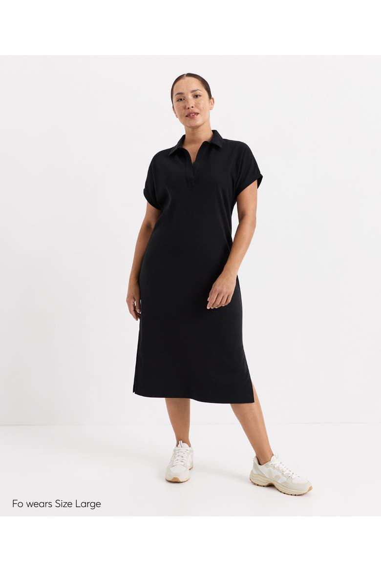 Organic Cotton Roam Go Anywhere Dress, Alternate, color, Black