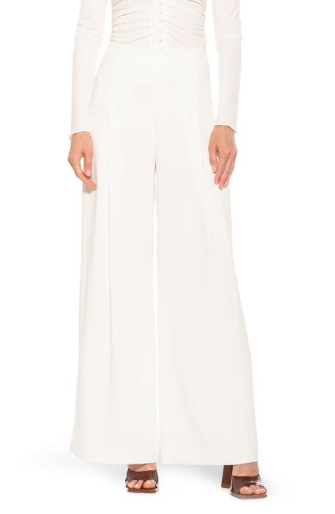 Elia High Waist Pleat Wide Leg Pants