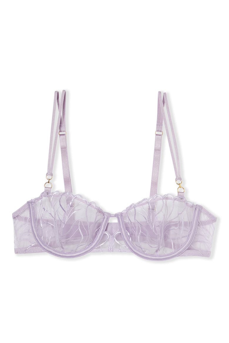 Envolee N°9 Embroidered Underwire Bra, Alternate, color, LILAC