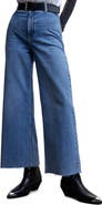 MANGO High Waist Culotte Jeans