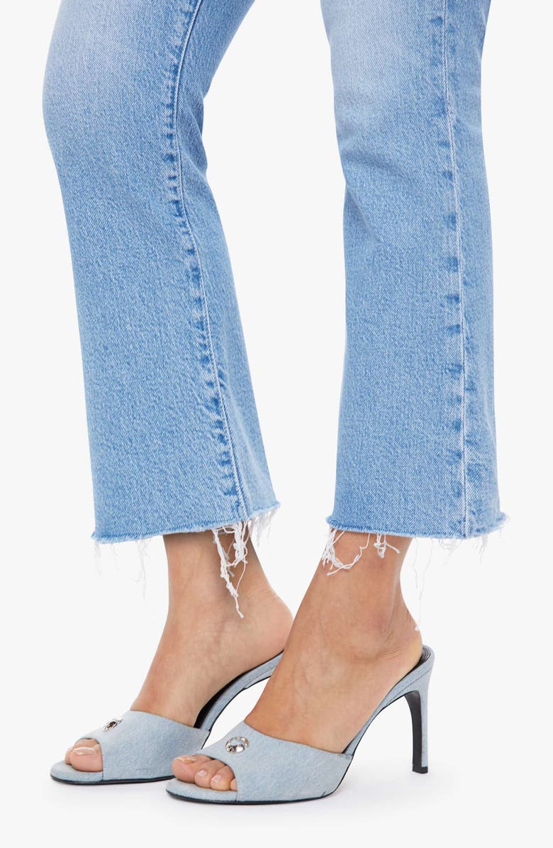 MOTHER Lil' Hustler Frayed Ankle Jeans, Alternate, color, Sow Surreal