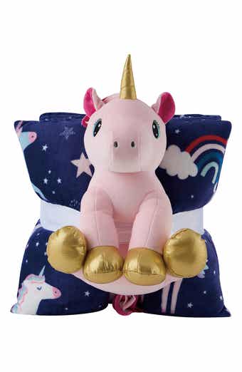 VCNY HOME Travel Throw Blanket, Accent Pillow & Stuffed Toy Set