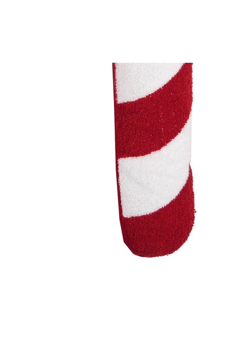 C&F Home Candy Cane Shaped Christmas Throw Pillow, 11" x 25", Alternate, color, Red