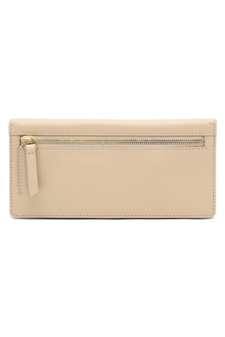 Anna Bifold Nappa Leather Wallet, Alternate, color, CASHEW