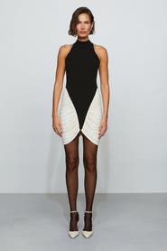 Et Ochs Atticus Knit Combo Mini Dress