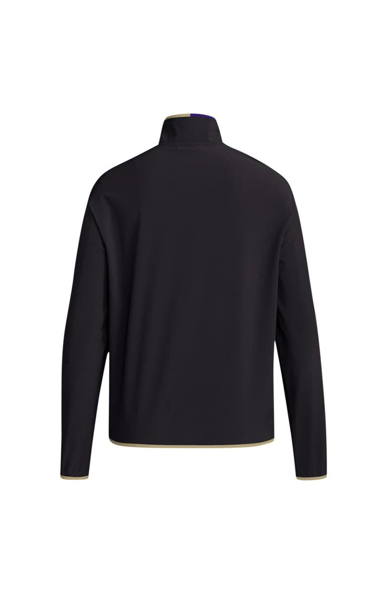 adidas Men's adidas Black Washington Huskies 2024 Coaches Sideline Half-Zip Jacket, Alternate, color, Black