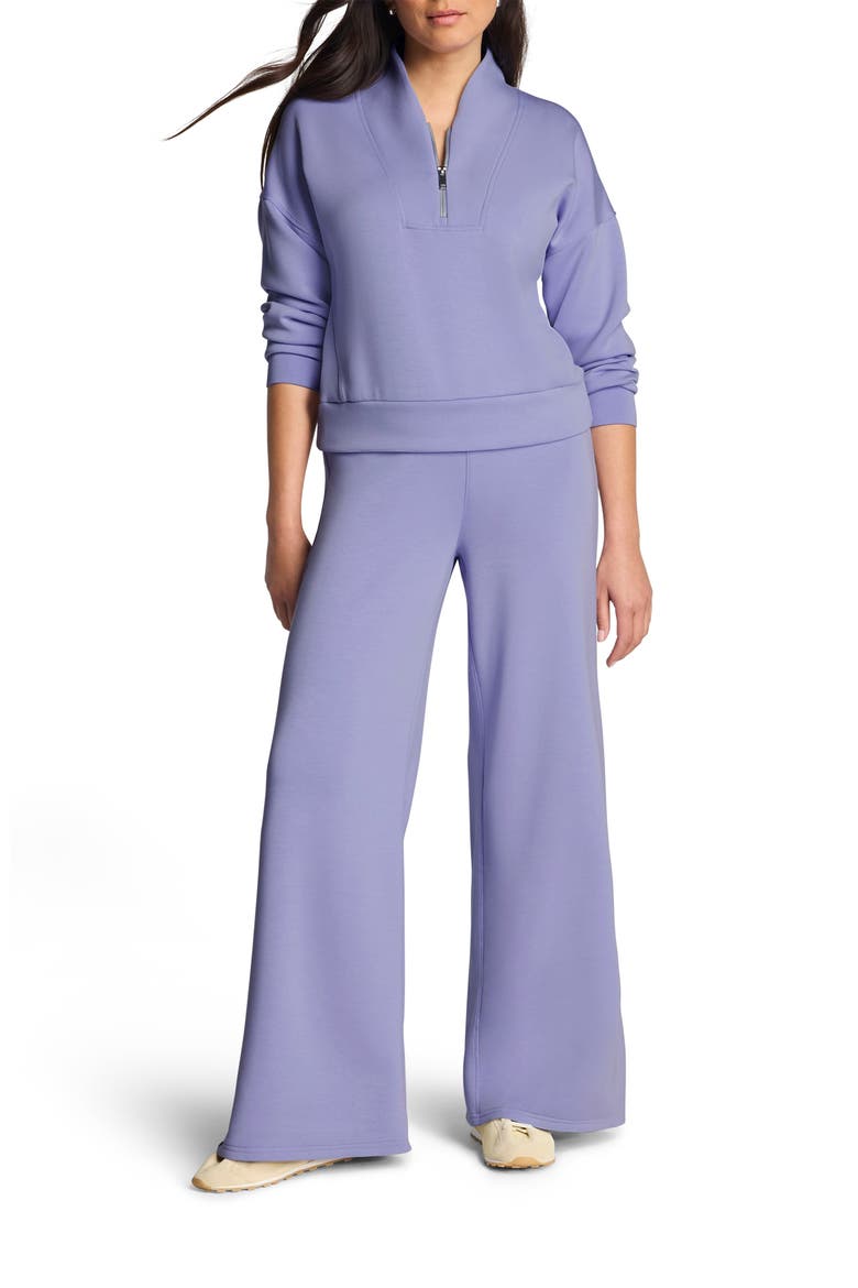 AirEssentials Shawl Collar Quarter Zip Sweatshirt, Alternate, color, ANEMONE