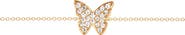 EF Collection Diamond Butterfly Pendant Bracelet