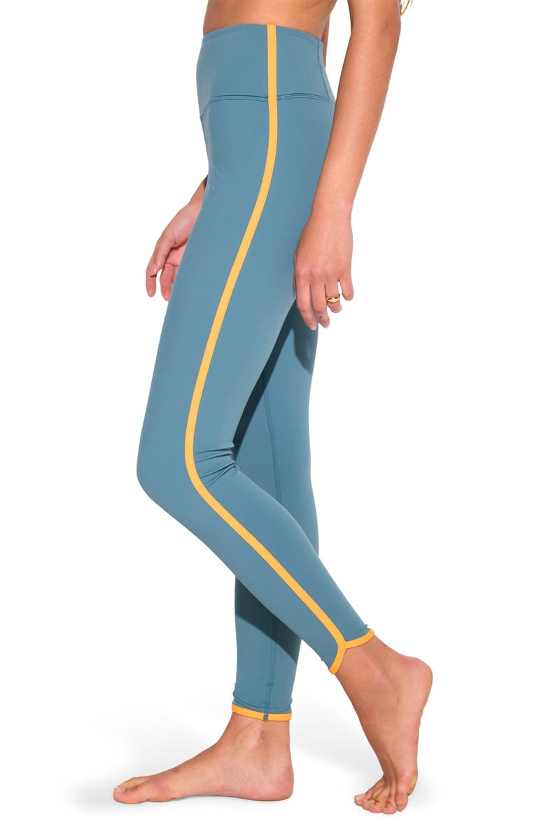 Spiritual Gangster Marley 7/8 NirvanaTech Leggings, Alternate, color, Cabana Blue