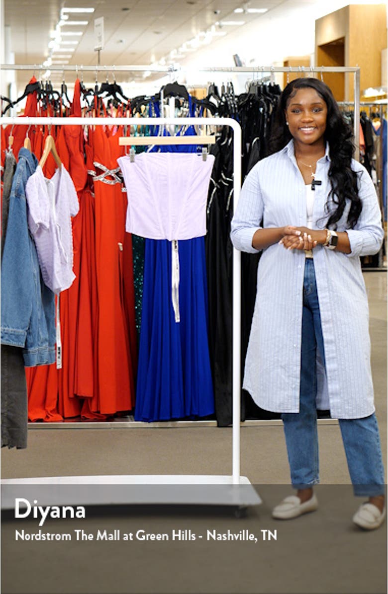 Longline Mesh Corset Top, sales video thumbnail