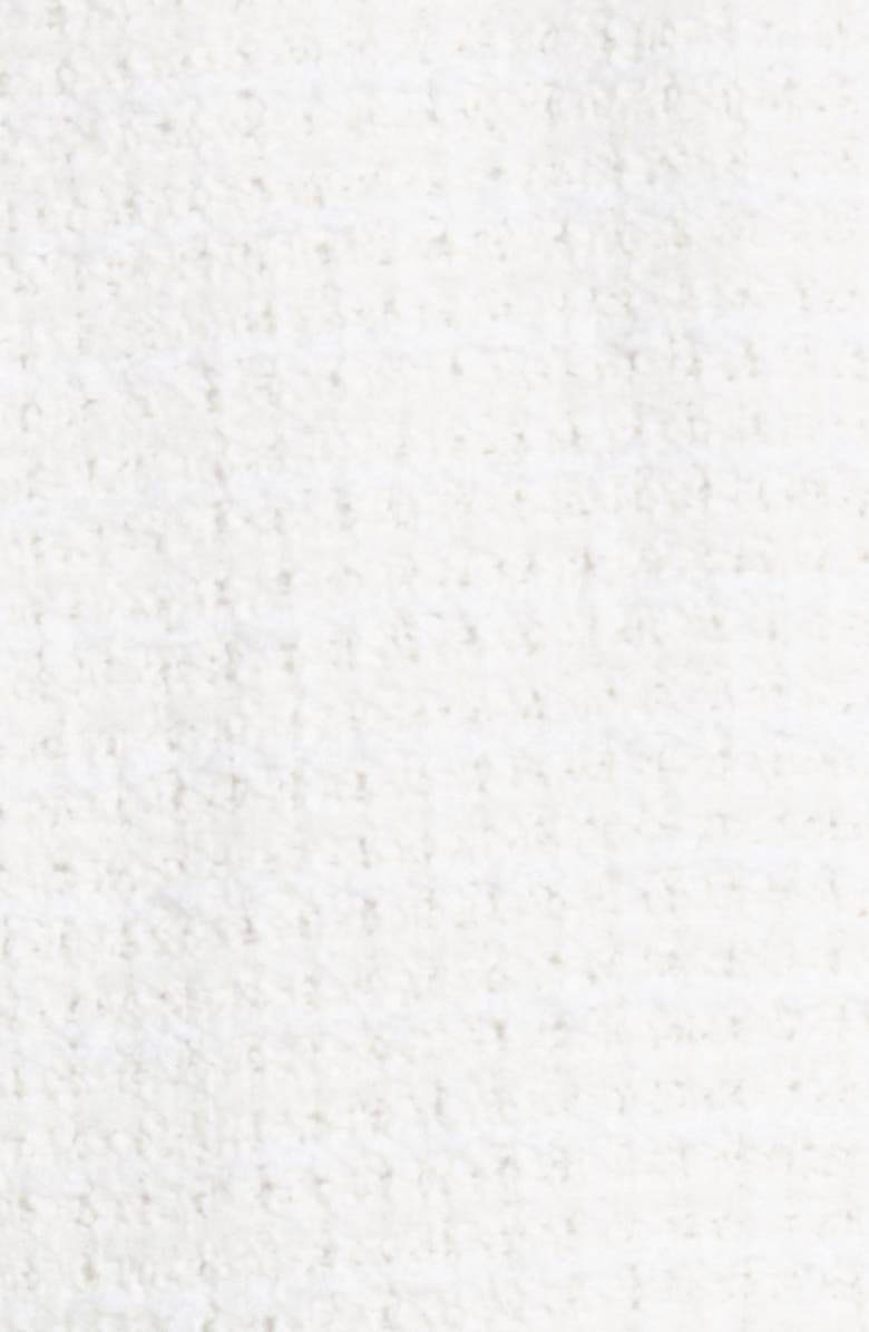 Balmain Embellished Lapel Double Breasted Tweed Blazer, Alternate, color, 