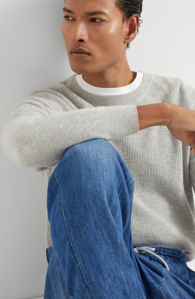 Brunello Cucinelli English Rib knit sweater, Alternate, color,