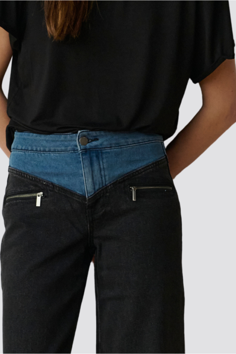 Ava Contrast Jean, Alternate, color, Doyers St.