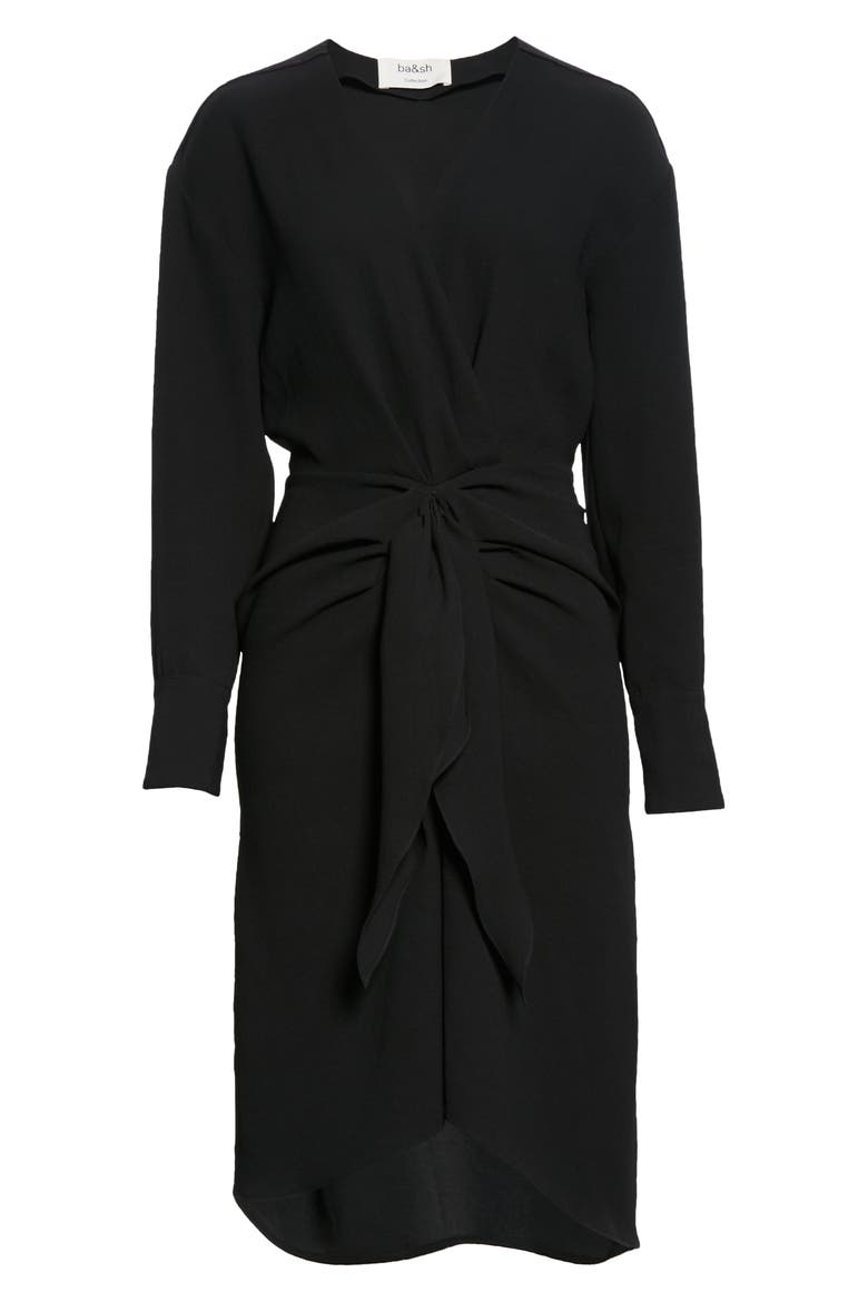 ba-sh Kiari Dress, Alternate, color, NOIR