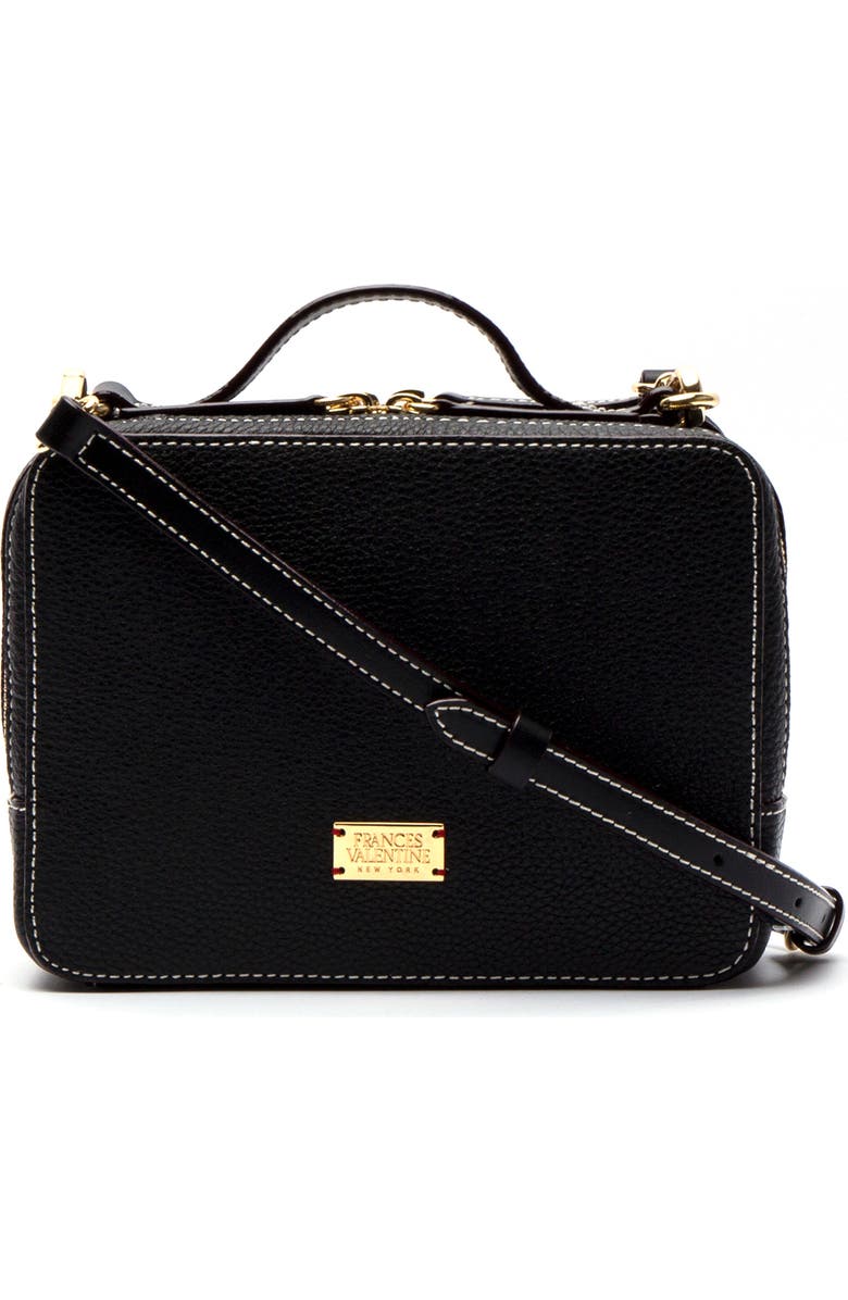 Frances Valentine Tumbled Leather Crossbody Bag, Main, color,