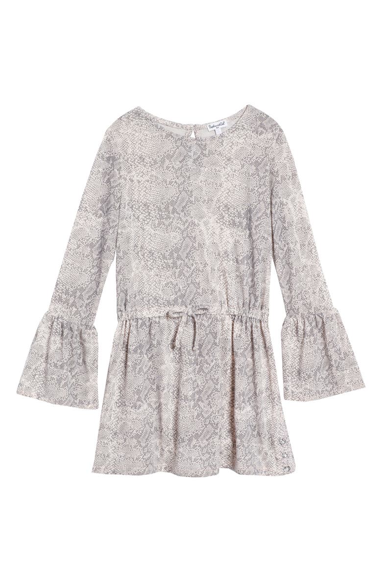 Splendid Python Print Loose Knit Dress, Main, color, 